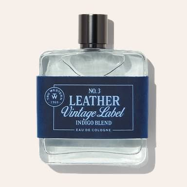 Tru Western No. 3 Leather Vintage Label Indigo Blend