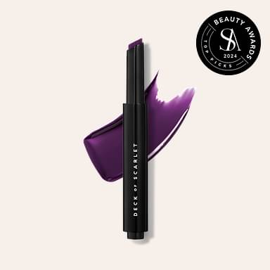 DECK OF SCARLET Threeway Solid Lip Oil, Purple Reign