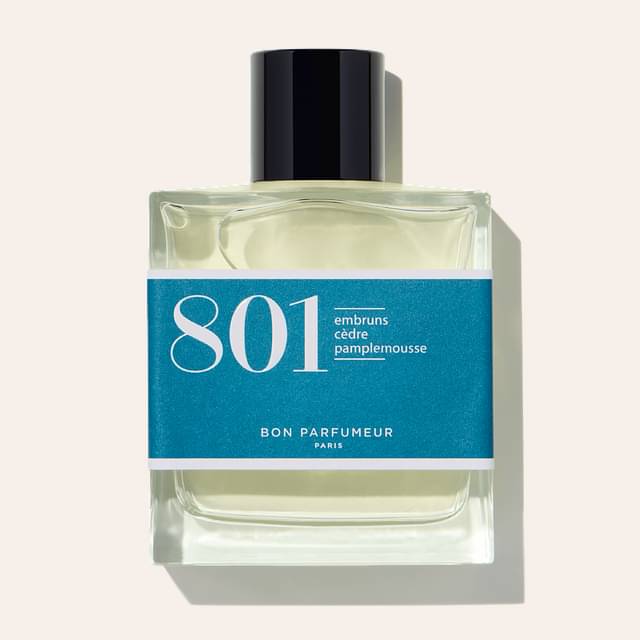 Bon Parfumeur 801 Sea spray, cedar, grapefruit