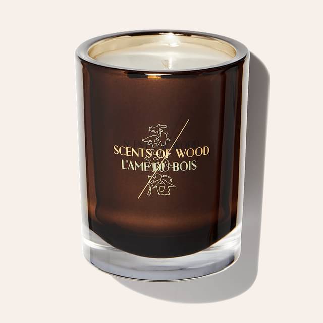 Scents of Wood Cedar in Acacia Candle