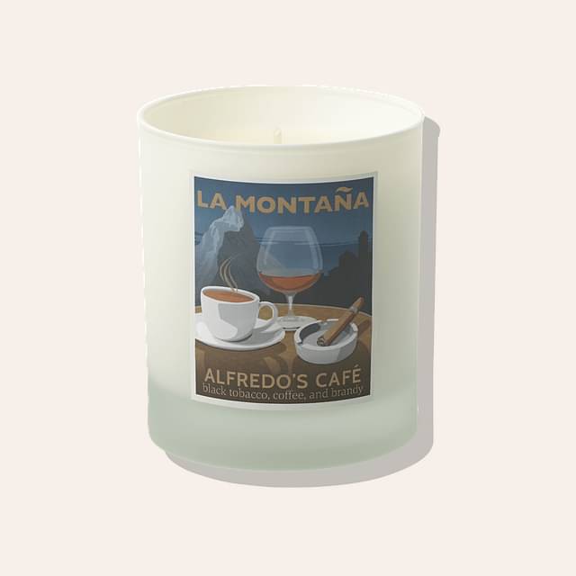 La Montaña Alfredo's Café Candle