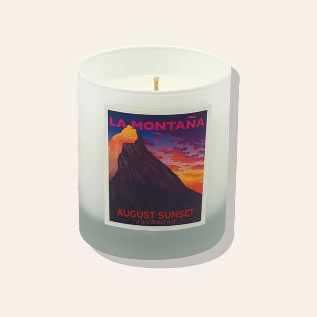 La Montaña August Sunset Candle