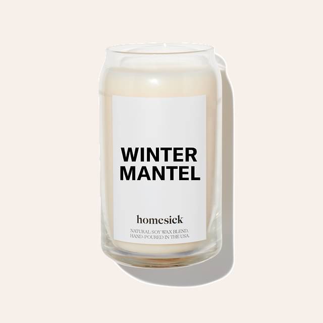 homesick Winter Mantel Candle